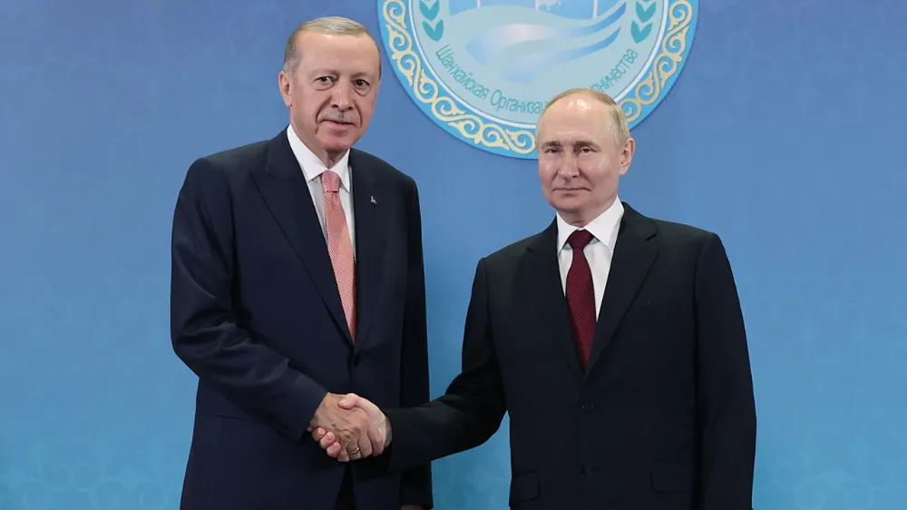 Cumhurbaşkanı Erdoğan, Putin ile görüştü