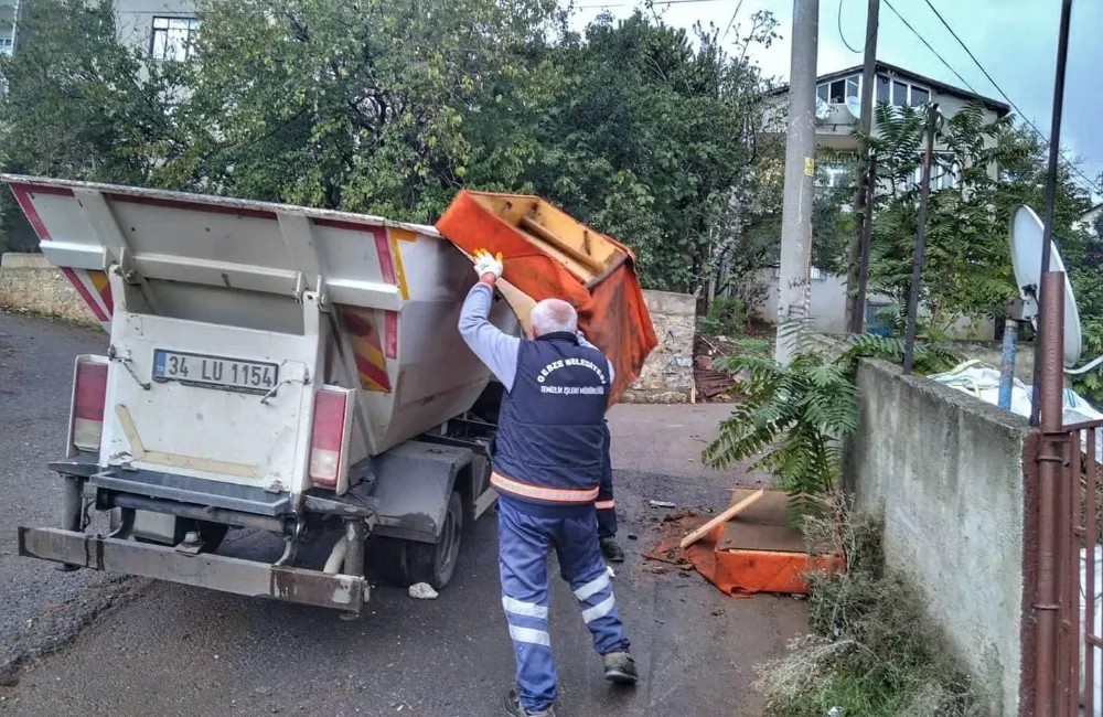 Gebze’de bu yıl tonlarca atık toplandı