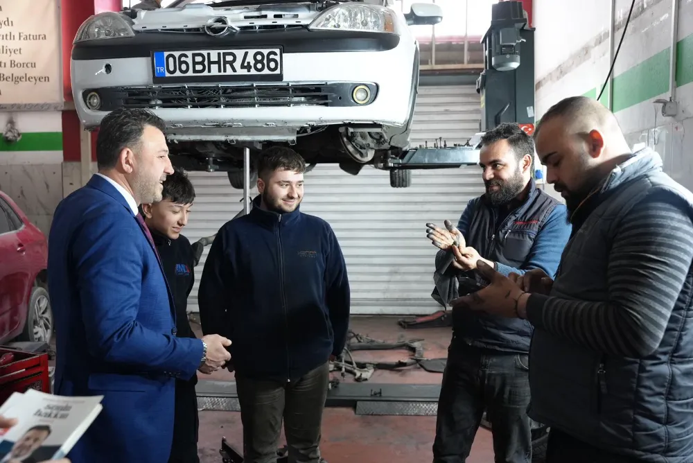 Mustafa Türel Tatlıkuyu esnafını dinledi