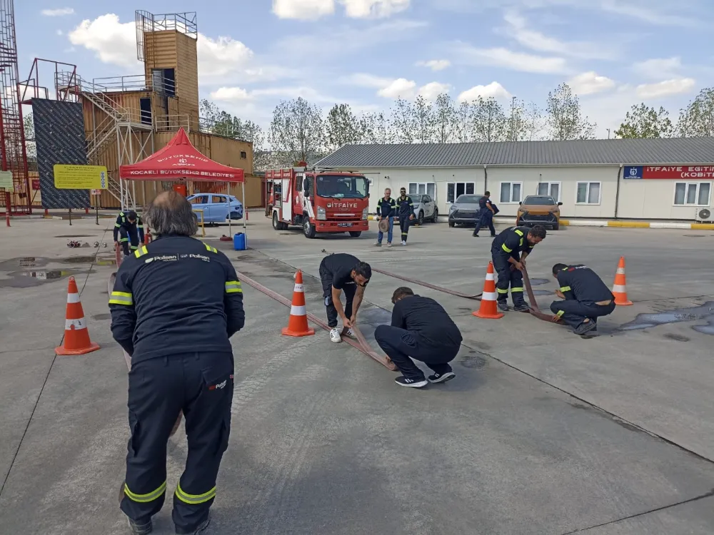 İtfaiyeden Polisan acil durum ekiplerine eğitim