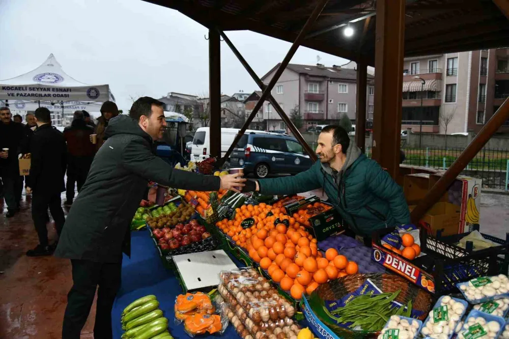 Pazarcı esnafına çorba ikramı