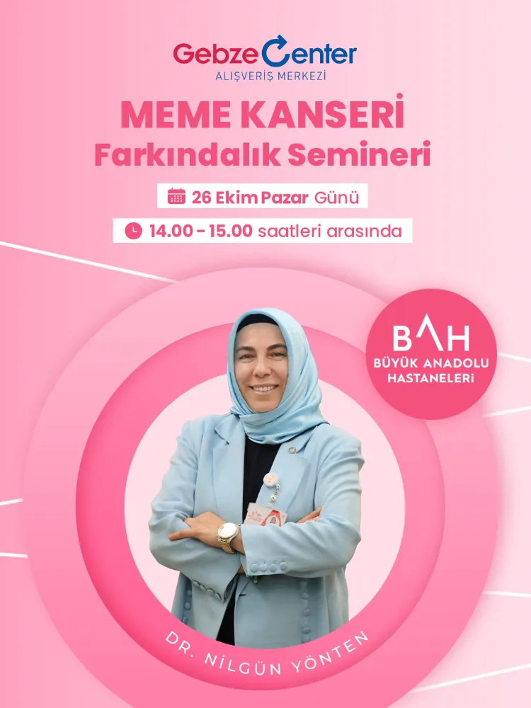Gebze Center’da Meme Kanseri Farkındalığına Dair Anlamlı Etkinlik