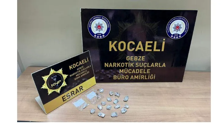 Narkotik Suçlarla Mücadele Kocaeli Şube Müdürlüğü tarafından operasyon