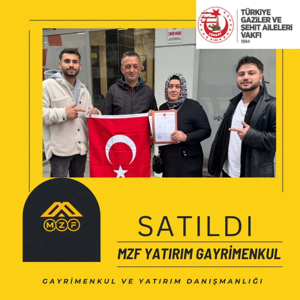 MZF Yatırım Gayrimenkul’den Anlamlı Bağış: Kazanç Türkiye Gaziler ve Şehit Aileleri Vakfı’na