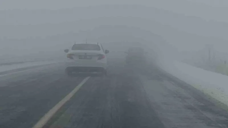 Kars’ta yoğun sis: Uçak seferleri iptal edildi
