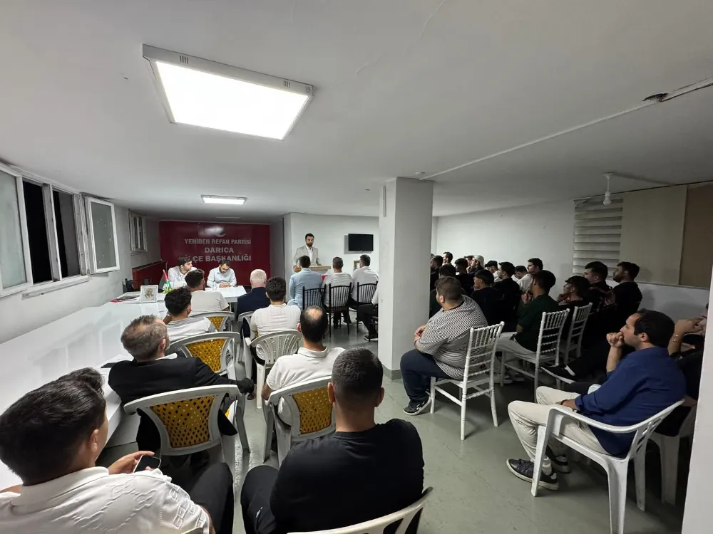 Yeniden Refah Partisi Kocaeli il gençlik kolları teşkilatı divan toplantısı için Darıca’da buluştu.