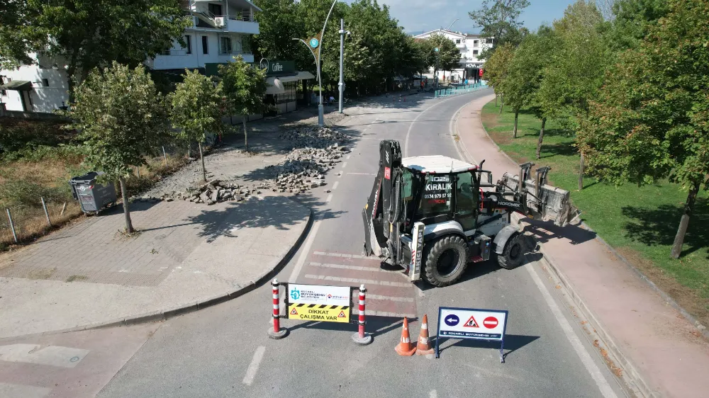 Başiskele sahilinde üstyapı sil baştan