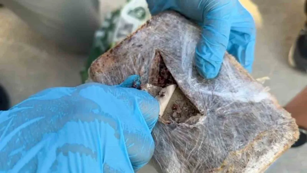 Şehirlerarası otobüste pul biber içine zulalanmış eroin ele geçirildi